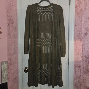 Love Ellie Olive Long Sleeve Knit Cardigan